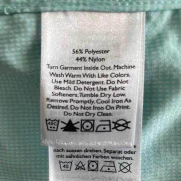 Eddie Bauer Lightweight Long Sleeved Button Shirt, Mint color, Size Small - Picture 4 of 4